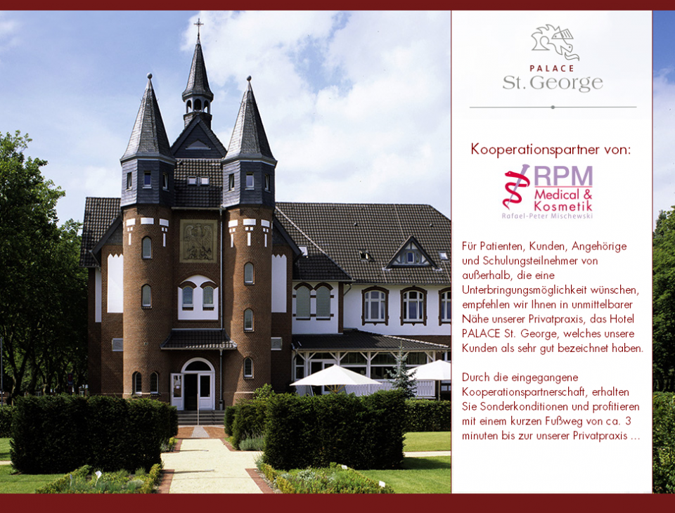 Kooperationspartnerschaft mit Hotel PALACE St. George | RPM Medical & Kosmetik Rafael-Peter Mischewski Mönchengladbach
