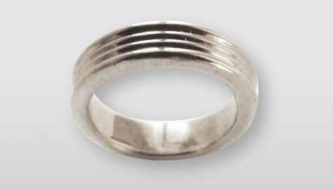 Special Sign Ring Wave - Ring gerieft 925 Sterling Silber | RPM Medical & Kosmetik Rafael-Peter Mischewski Mönchengladbach